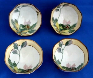 Set of Four Antique Nippon (Noritake) Hand Painted Nut Dishes; Mint Condition - Picture 1 of 7