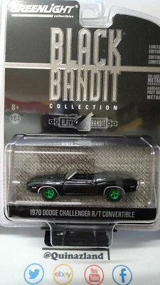 Greenlight Black Bandit 1970 Dodge Challenger R/T inseguibile convertibile (N... - Immagine 1 di 2
