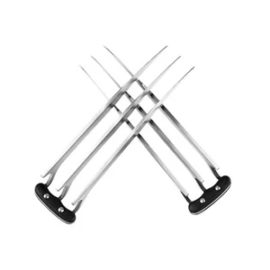 11" 2pcs Stainless Steel Wolverine Claws Wolf Paw Blade For Adult Cosplay - Picture 1 of 6