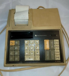 Original Texas Instruments TI-5040 Desktop Adding Machine Works. @118 - Picture 1 of 7