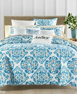 Juego de funda nórdica Charter Club Damask Designs Dolce Vita algodón 300-TC 2 piezas - DOBLE Foto 1 de 4