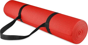 All Purpose 1/4-Inch High Density Anti-Tear Exercise Yoga Mat with Carrying Stra - Picture 1 of 4