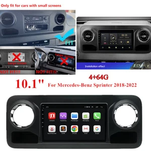 10.1" Stereo Radio GPS 4+64G Player FM For Mercedes Sprinter 2018-22 w/Carplay - Picture 1 of 22