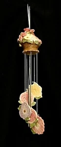 VINTAGE PORCELAIN WIND CHIMES - 16" LONG - - Picture 1 of 3