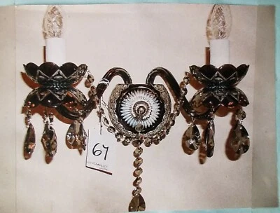 Impresionante Lámpara de Cristal Aplique Luz de Pared Vidrio Prismas Atenea Foto 1 de 4