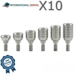 10 tapas curativas de titanio normales 4,6 mm, cabezal adaptador de accesorio dental Int hexadecimal 2,42 - Imagen 1 de 3