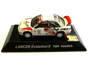 WOW EXTREMELY RARE Mitsubishi Lancer Evo2 Makinen Sweden 1995 1:64 CM's Kyosho - Picture 1 of 3