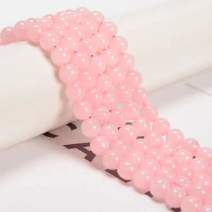 50 Strand 15" Wholesale Natural Rose Quartz Stone Round Spacer Loose Beads8MM - Picture 1 of 7
