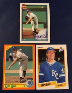 1990 Fleer & Score Update 1991 Topps #U101 #26T #116 MARK DAVIS Lot 3 Royals - Picture 1 of 1