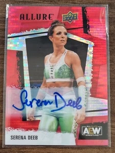 2022 AEW Serena Deeb Red Rainbow AUTO ALLURE Trading Card Upper Deck #85889 - Picture 1 of 2