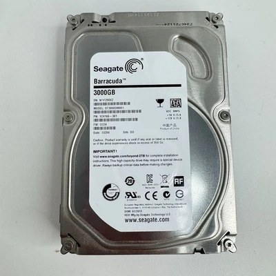 Seagate Barracuda ST3000DM001  3TB 7200RPM 3.5" SATA Hard Drive 3000GB - Image 1 of 4