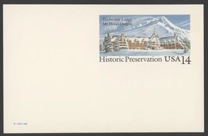 1987 U.S. Scott# UX119 Historic Preservation 14¢ Postal Card MNH Entire - Picture 1 of 1