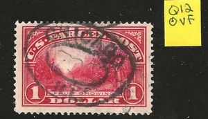 US Q12 F/VF $1 Parcel post w/Chicago cancel, USED solid and sound! - Picture 1 of 2
