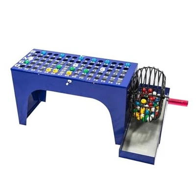  宾果游戏豪华套装带笼子,7/8 英寸球和主板一体机  — 第 1/4 张图片