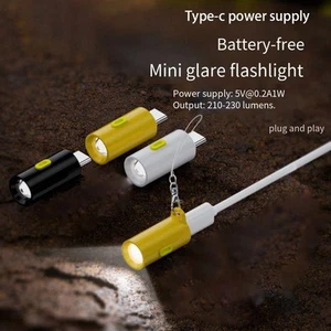 Lampe de poche LED USB C robuste idéale pour les voyages et les amateurs de ple - Photo 1 sur 6
