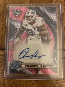 2024 Bowman's Best Omarion Hampton #Boa-Oh Pink Lava Refractor /100 (AU, RC) - Bild 1 von 2