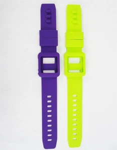 Purple & Green Silicone Watch Band Wrist Strap Skin Cover Apple iPod Nano 6 gen - Picture 1 of 4