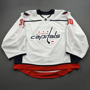 2020-21 Ilya Samsonov Washington Capitals Game Used Worn Hockey Jersey MeiGray - Picture 1 of 11