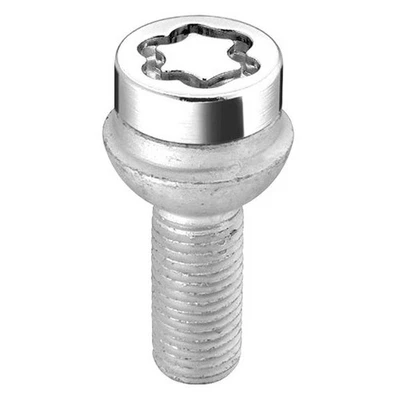 For Audi A3 06-17 McGard Chrome Silver Radius/Ball Seat Bolt Wheel Lock Set - Image 1 of 2