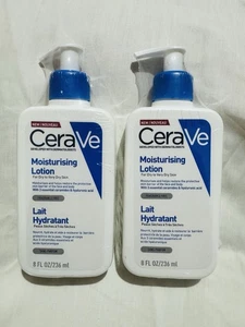 CeraVe Daily Face & Body Moisturising Lotion For Dry To Very Dry Skin 2x 236ml - Picture 1 of 4