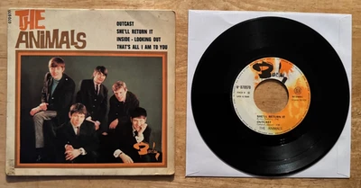 45 7" FRENCH EP THE ANIMALS ERIC BURDON OUTCAST Foto 1 de 2