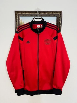 Adidas Bayer 04 Leverkusen Football Jacket Soccer Red Mens Track Top Size XL - Image 1 of 4