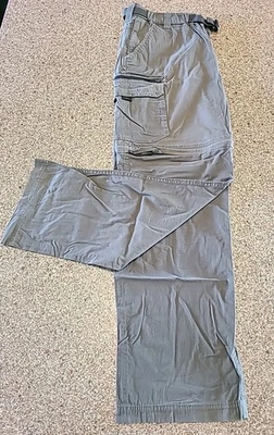 Pantalones/pantalones cortos convertibles para hombre - Ropa BC - Carga - Frente plano - L x 32 - Verde Foto 1 de 4