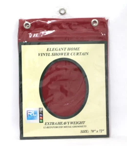RL Plastics Heavy Duty Vinyl Shower Curtain with Metal Grommets - Picture 1 of 23
