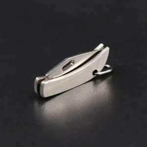 Mini cuchillo de hoja de acero inoxidable llavero cuchillo plegable de bolsillo rescate al aire libre - Imagen 1 de 6