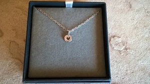 Slate And Tell Cut Out Heart DooDad Necklace W/ 18" Silver Chain & Box - Picture 1 of 2