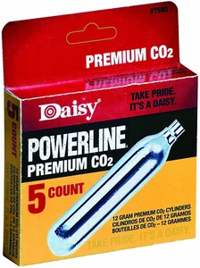 Daisy Powerline Cartridges Premium CO2 cylinders 5 Count Airgun Shooting USA New - Picture 1 of 2