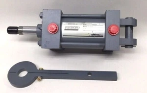 Miller A847BXN 3-1/4 X 3 Pneumatic Cylinder 3-1/4" Bore 3" Stroke 1"Rod With Arm - Picture 1 of 6