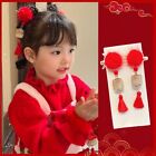 Lantern Chinese Style Hair Clip Plush Red Hair Stick  Hair Styling Tool