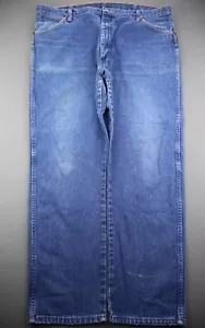 Pantalones de mezclilla vintage para hombre Wrangler 13MWZ rectos hechos en EE. UU. talla 42x30 (MSR 41x30) - Imagen 1 de 10