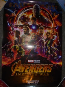 Póster de la película Avengers Infinity War original DS 27x40 Thanos - Imagen 1 de 9