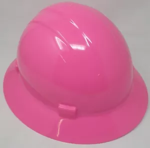 Hard Hat 19210 Full Brim Head Protection Class E Hi-Visibility Pink Qty 12 - Picture 1 of 3