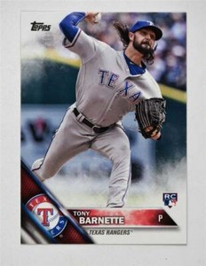 2016 Topps Update #US135 Tony Barnette RC - NM-MT