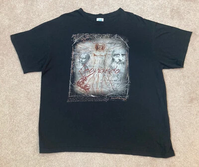 Camisa De Colección Años 90 Leonardo Da Vinci Vitruvio Hombre Arte Camiseta Talla 2XL Italia JHK Foto 1 de 4