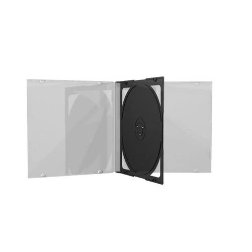 50 CUSTODIE DOPPIE JEWEL CASE 2 POSTI Box Black Tray Per CD DVD DISCO BOX23 - Immagine 1 di 1