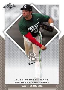 10-Count Lot Gabriel Rivera 2016 Leaf Perfect Game NIKE All-American Rookies