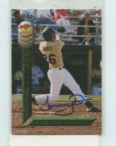 TOMMY DAVIS 1994 SIGNATURE ROOKIES DRAFT PICKS AUTO AUTOGRAPH  - Image 1 of 1
