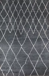 Statement Luxury Hand-Knotted Moroccan Indian Rug Modern Decor 6x9 ft - Picture 1 of 18