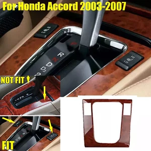Wood Grain Car Middle Console Gear Shift Panel Trim For Honda Accord 2003-2007ad - Picture 1 of 12