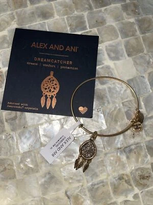 Brazalete Brazalete Alex and Ani Dreamcatcher Oro Rafaeliano - NUEVO Foto 1 de 4