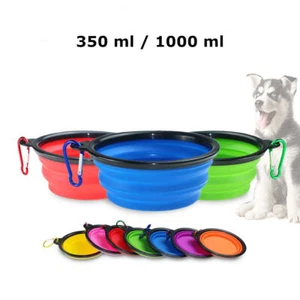 Hundenapf Silikon faltbar Trink Fressnapf Reisenapf Haustier 350 ml 1000 ml - Bild 1 von 15