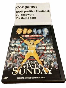Any Given Sunday DVD Al Pacino Cameron Diaz REGION 1 USA IMPORT SNAP CASE NFL - Picture 1 of 4