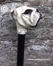 Stylised 'English/British Bulldog' Handled Walking Stick Collectible.
