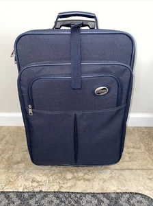 American Tourister Luggage Carry-On Suitcase - Navy Blue 20” - Picture 1 of 15