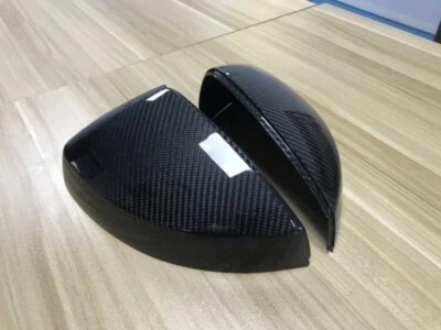 Para 13-19 Audi A3 8V S3 RS3 100% Fibra de Carbono Real Ala Espejo Cubierta Gorra FABRICANTE DE EQUIPOS ORIGINALES-Ajuste Foto 1 de 4