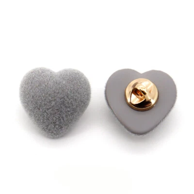 10Pcs DIY Heart-Shaped Sewing Shank Buttons for Cute Clothing Craft Sew Decor - Image 1 of 4